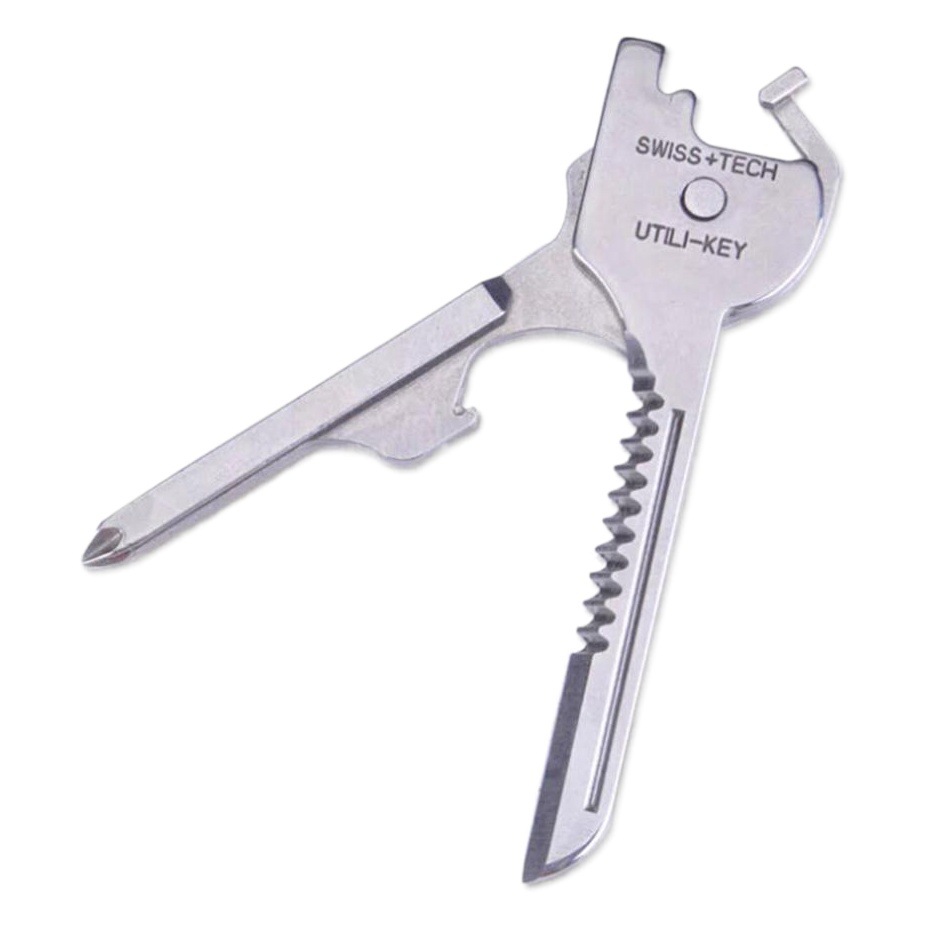 La tecnología suiza al aire libre creativo multi-función llavero multi-función herramienta 6-en-1 plegable mini cuchillo