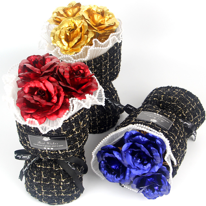 3757g Weight bouquet Event & Party Supplies 1 Piece Quantity Party, Date, Festival Occasion Romantic Sweet Pastoral Rose Plastic Party Date Festival Bouquet