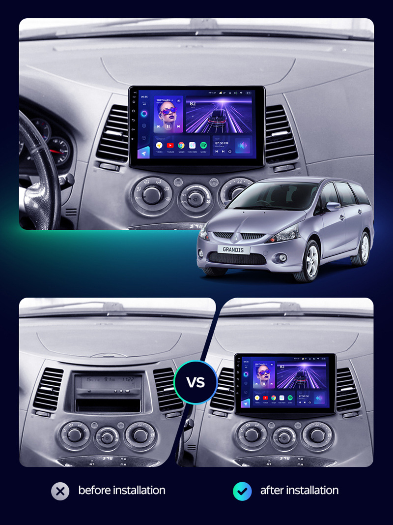 Suitable for 03-11 Models of Mitsubishi Grandis Car Dvd Navigation Carplay Bluetooth Car All-In-One Wireless Device