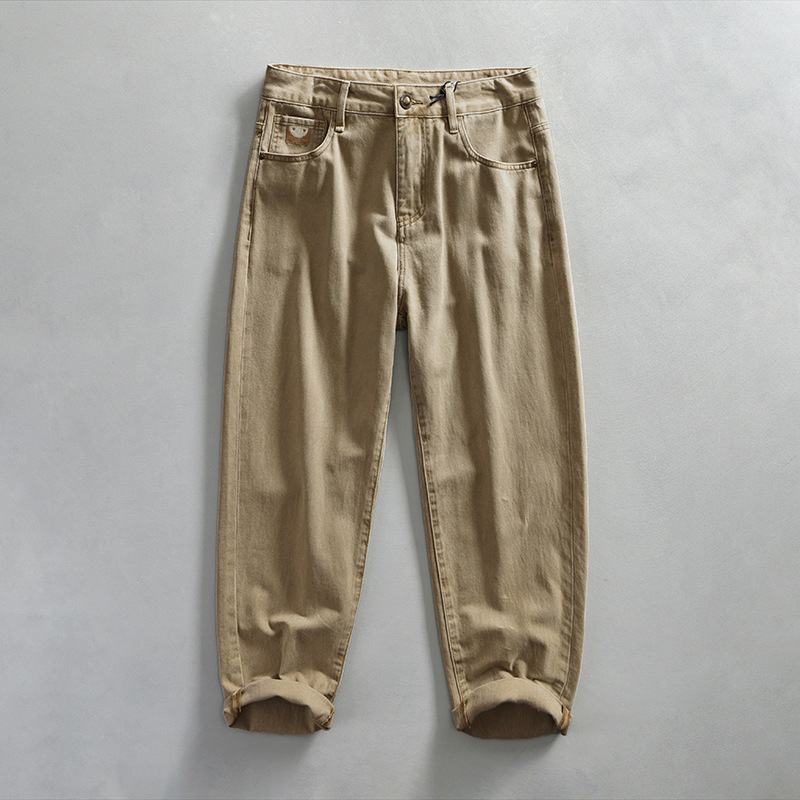 G7271 Men's Retro Washed Casual Jeans, One Piece Replacement_voghion.com