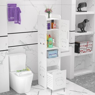 Toilet Storage Rack Floor Bathroom Storage Rack Punch-free Toilet Storage Toilet Gap Cabinet Toilet Side Cabinet