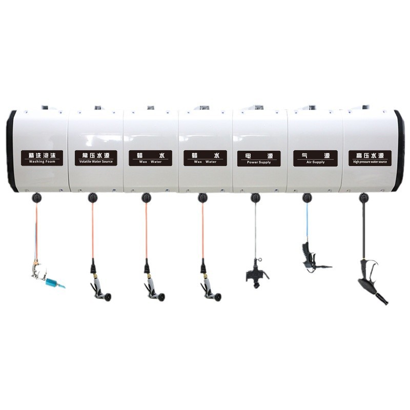 Tienda de lavado de autos al por mayor belleza gas eléctrico tambor de agua de alta presión reciclaje automático caja de bobina tambor combinado tres-cinco-en uno