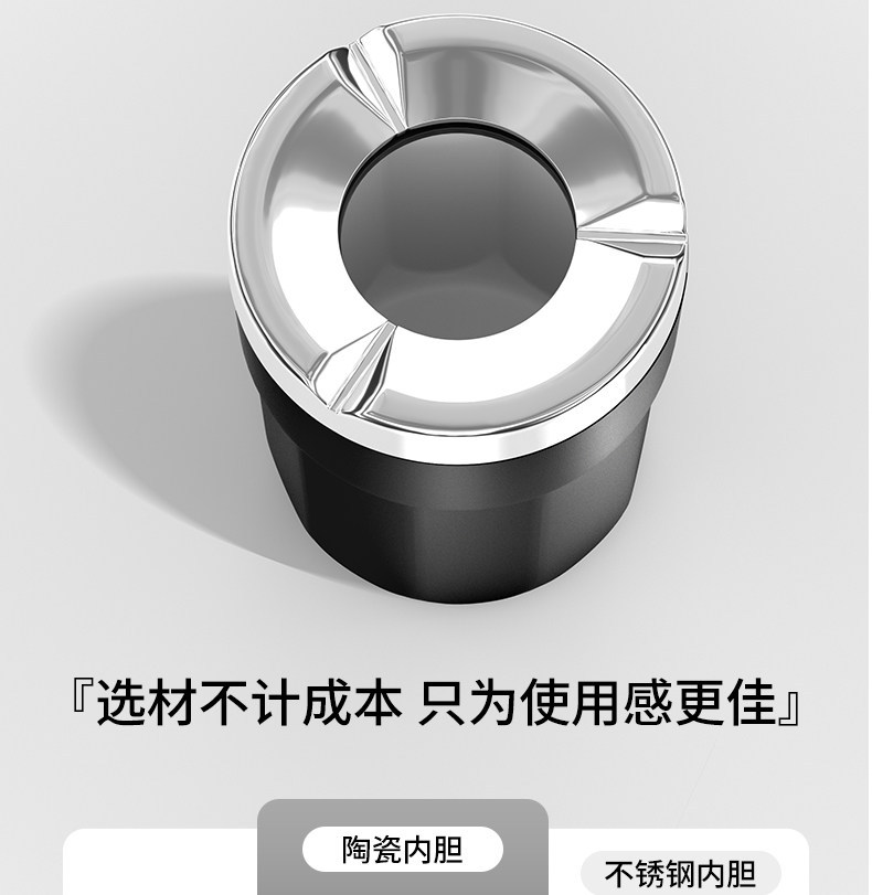 Suitable for Leapmotor T03 S01 C11 C01 C-more car ashtray cup holder with lid, smoke extinguishing bucket interior accessory