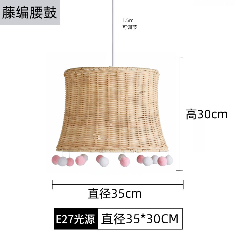 Pantalla de ratán creativa, sala de estar japonesa retro, comedor, dormitorio, restaurante de olla caliente, casa de familia, supermercado, lámpara de araña del sudeste asiático