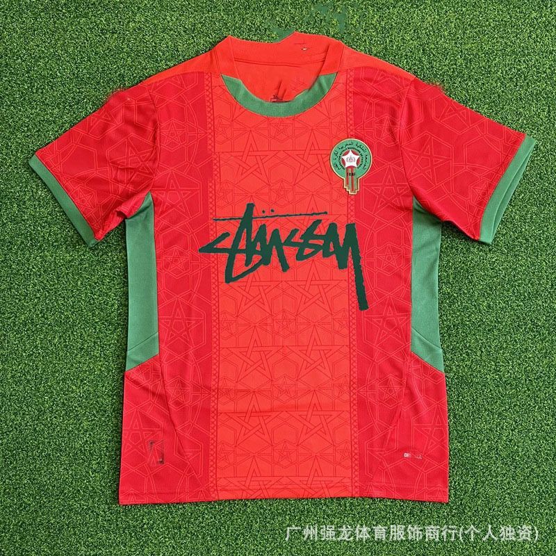 Stussy斯图西球衣弗拉门戈国米意大利纪念版葡萄牙日本短袖足球服|undefined