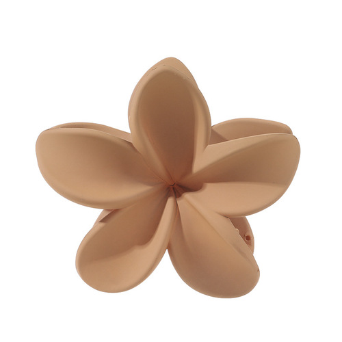 New matte egg flower claw clip, Korean Instagram-style floral hair clip with a high-end feel, shark clip hair accessory for women
