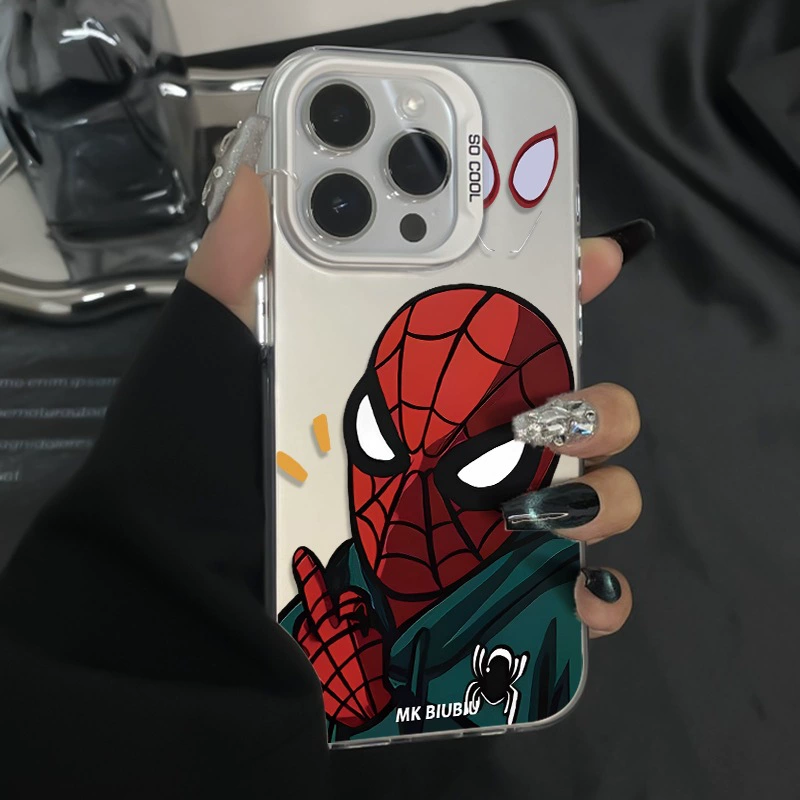 Чехол для iPhone совместимый с Apple iPhone 16 Pro, мультяшный дизайн, для 15 Plus, 14 Pro Max