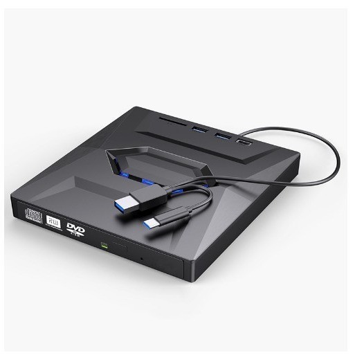 7合1外置光驱DVD刻录机多功能USB3.0/Type-c可外接U盘可插卡扩展|undefined
