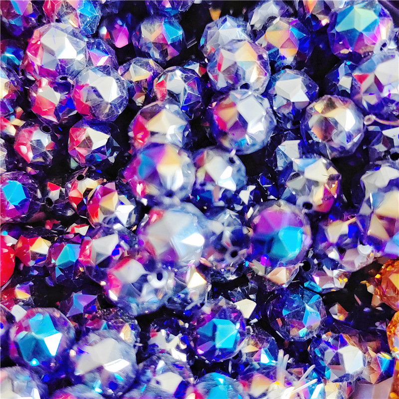 Mayorista 10mm cristal bola de flores galvanizado de alta temperatura abdiy bola de vidrio de colores pulseras collares pendientes accesorios de ropa