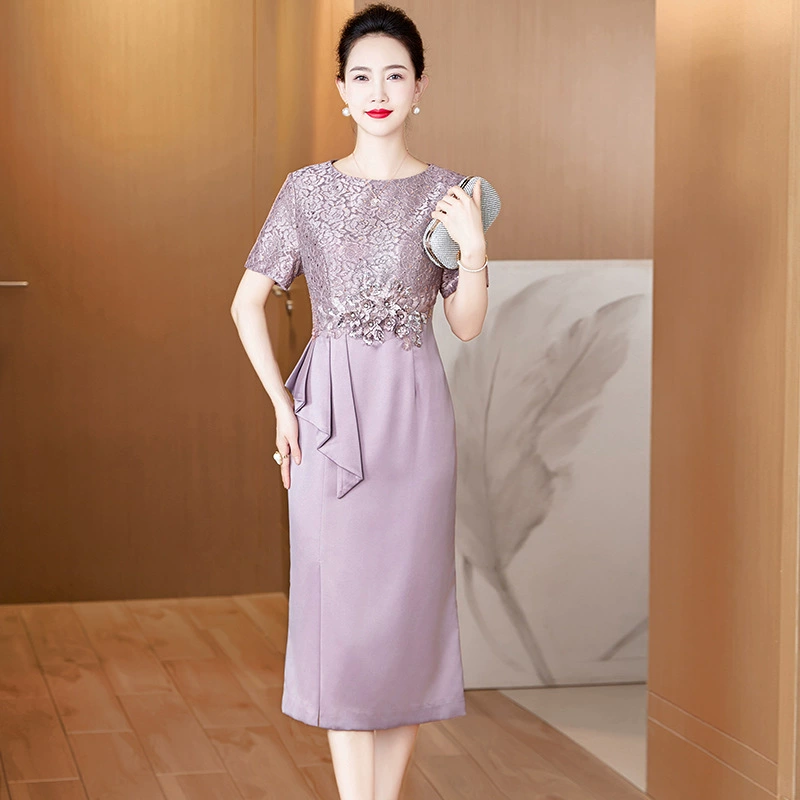 2024 свадебное платье для мамы свадебное платье тонкое платье Чонсам элегантное высококачественное счастливое свадебное платье мамы и дочери