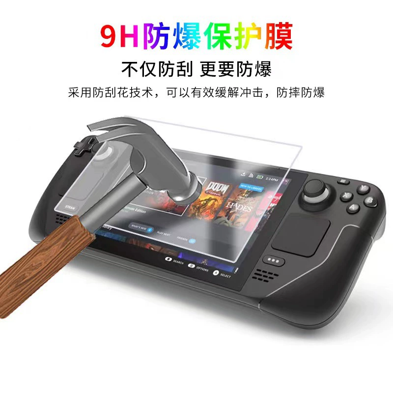 Защитная пленка для Steam Deck — AR-пленка с низким бликом, варианты из HD/матового PET и закаленного стекла