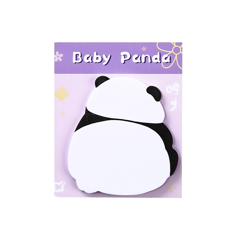 Post-it Panda Tuan Tuan Cute Red de Internet Dibujos animados Desgarrable Bloc de notas con fuerte adherencia