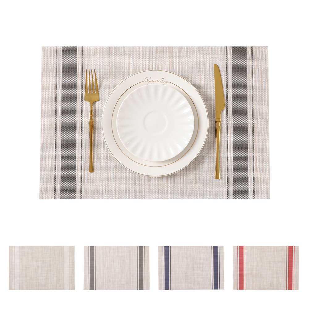 Manteles Individuales Nórdicos de Estilo Simple y de Alta Gama, Manteles de PVC, Manteles Creativos de Doble Cara Impermeables y Resistentes al Calor, en Existencia, Estilo Ins.