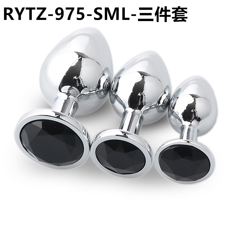 Volver corte metal anal plug adulto hombres y mujeres SM compartir masturbación clímax sexy anal plug adulto suministros pequeño mediano grande