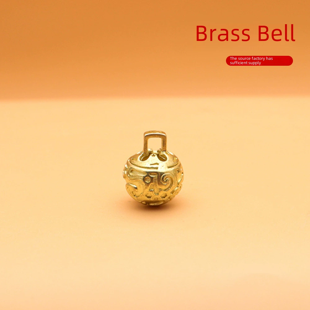 Small bell, brass keychain, Birthday gift, pet