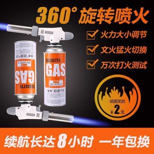 Butane Gas Torch for Burning Hair, Pig Hair, and Baking