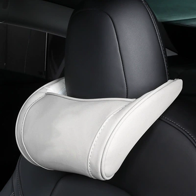 Foam Pillow, Headrest - applicable-to-tesla-white-single-without-label