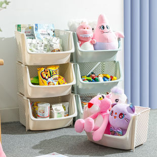 Children's Toy Storage Rack Baby Book Storage Cabinet Home Bookshelf Picture Book Rack Snack Multi-Layer Floor-Standing Storage Rack
