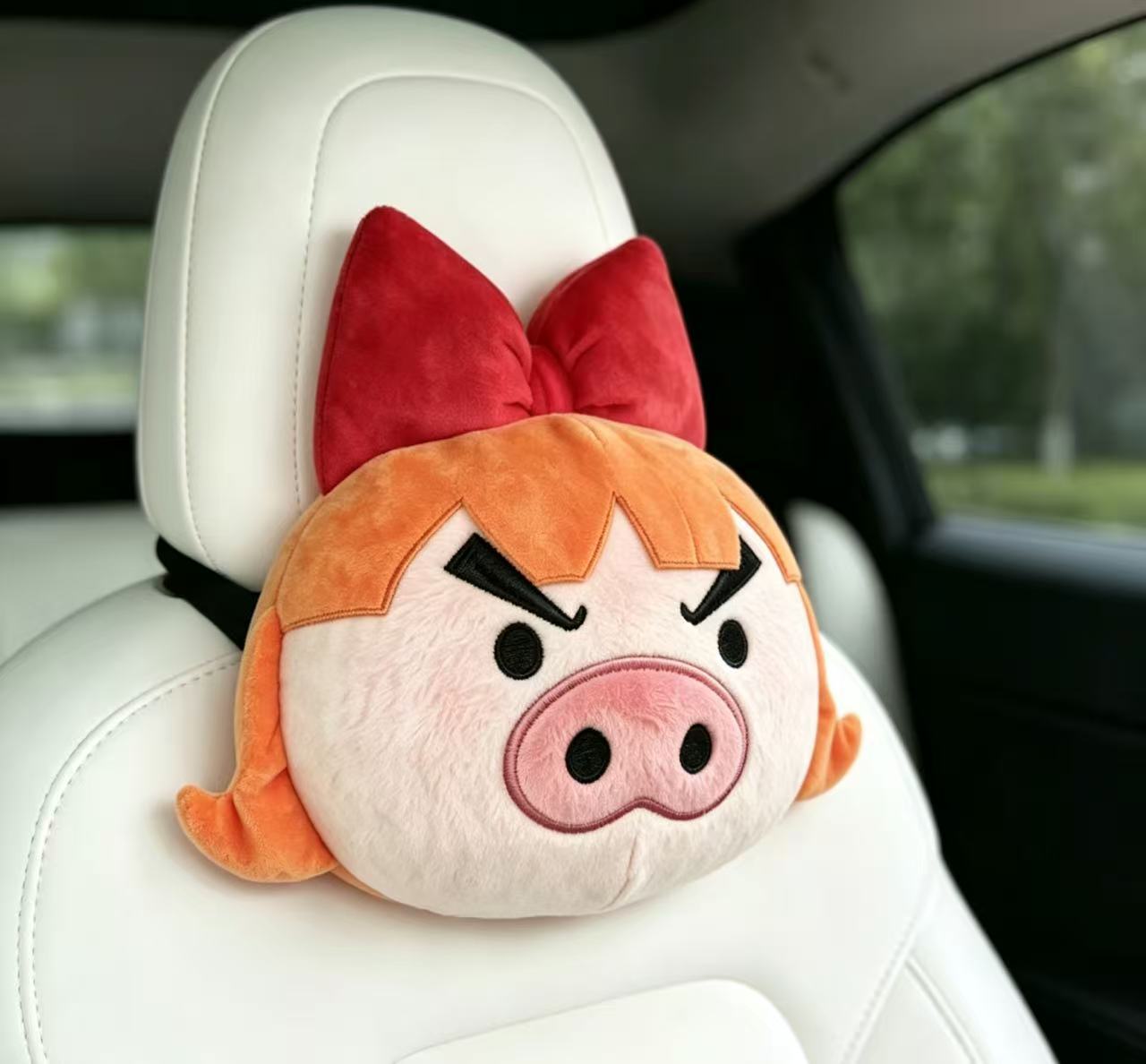 Cartoon Car Headrest and Neck Pillow Powerpuff Girls Crayon Shin-Chan Doodle Man Left Side Headrest Cross-Border Exclusive Supply