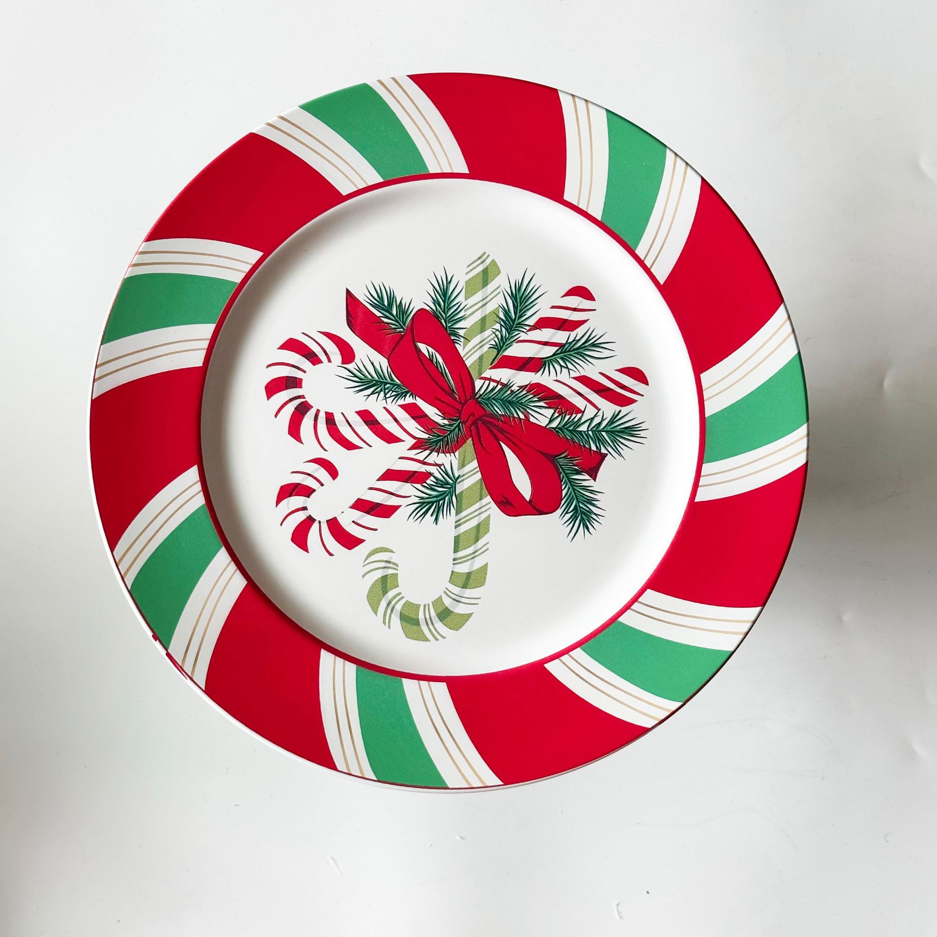 Comercio exterior transfronterizo nuevo placas de carga de venta caliente placas de Navidad platos de bodas platos de comedor de hotel platos decorativos PP