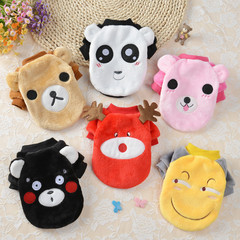 Pet clothes, winter warm flannel sweatshirts, cute cat corgi clothes, puppy autumn and winter clothes, teddy bear