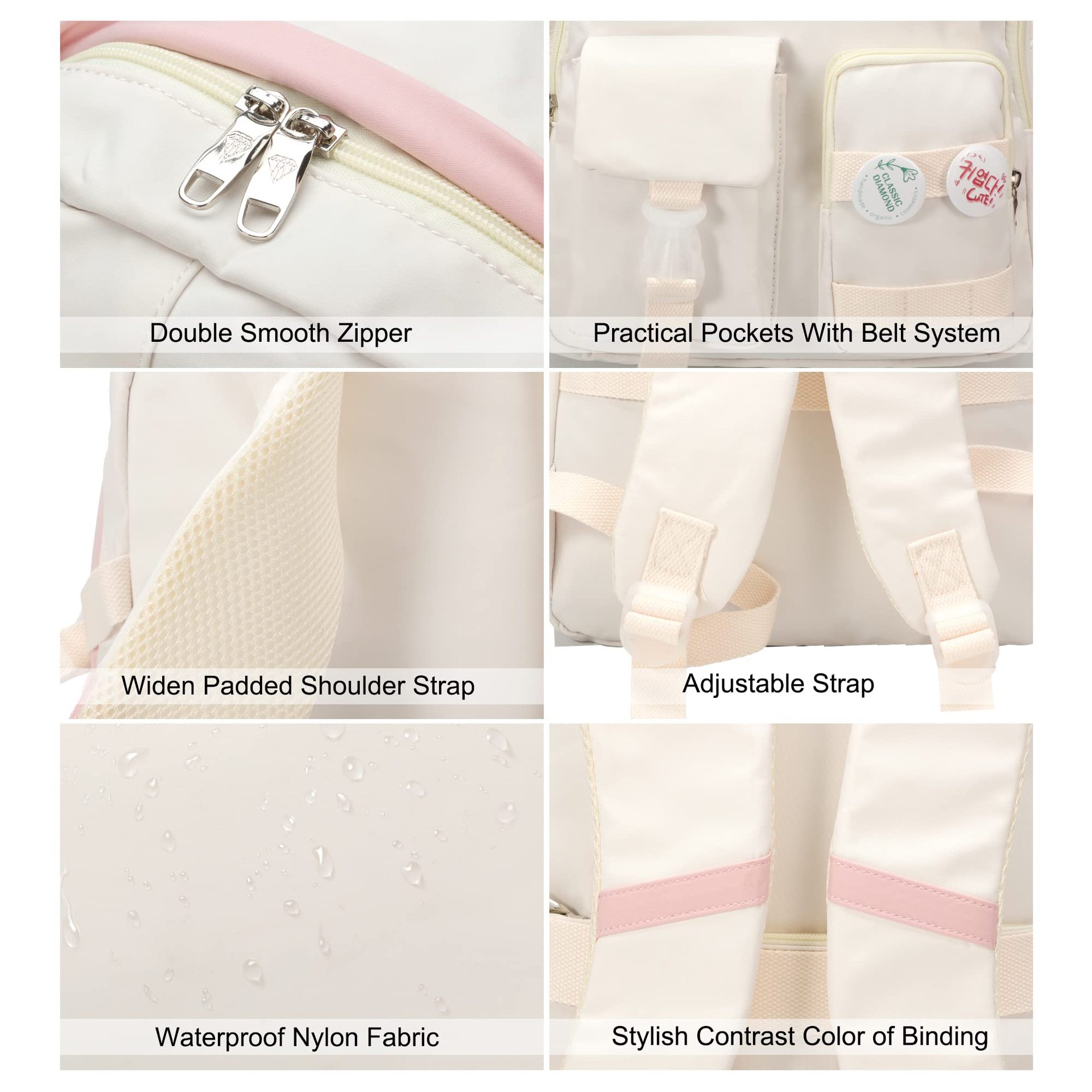 New female junior high school large capacity backpack for college students, computer bag_voghion.com