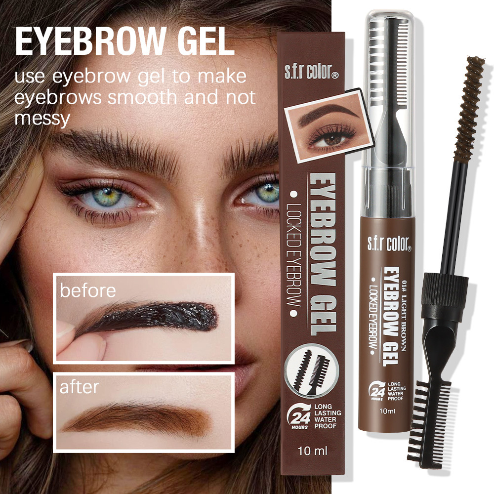 Productos nacionales impermeables, duraderos, no desvaneciéndose, no teñidos de raíces, claros, naturales, estereoscópicos, gel de cejas salvajes, crema de cejas teñidas.