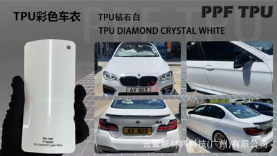 Automotive Film — Cross-Border Factory Wholesale Collection - 15215m-5-years-warranty-tpu-diamond-white-water-sticker