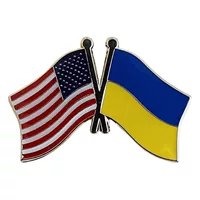 Европейский и американский Креативный новый Amazon желаний AliExpress Украина Флаг Брошь Значок Заколка для воротника в виде капли масла