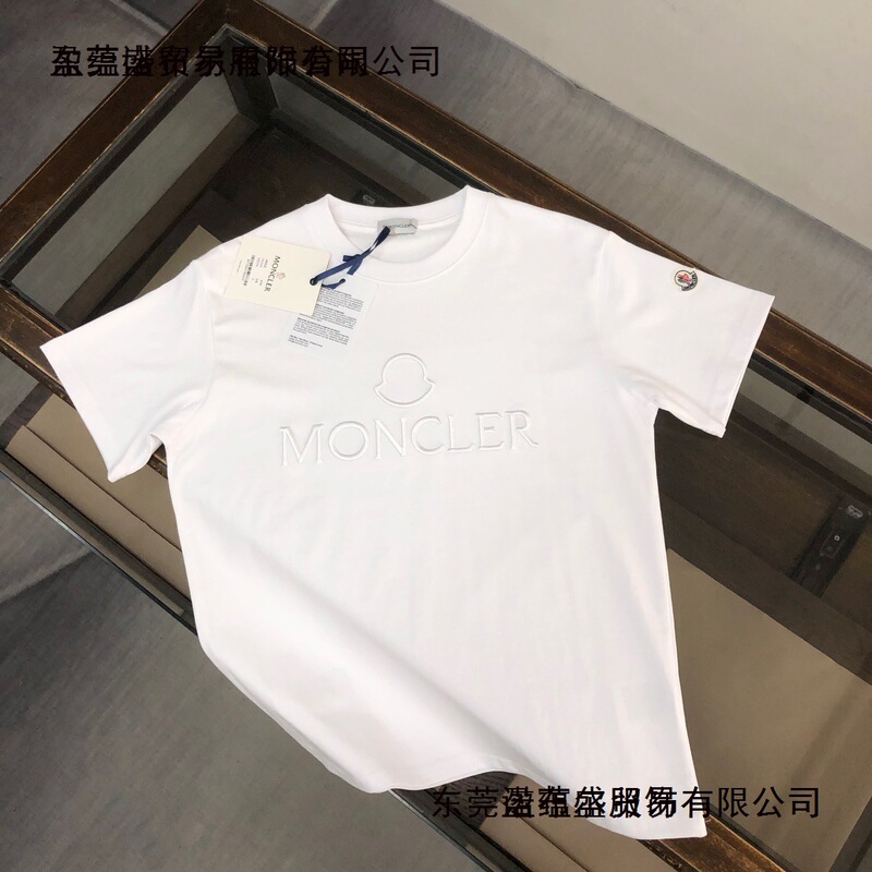 2025 Original Cross-Border New Model Moncler Men's Short-Sleeve Round-Neck Embroidered T-Shirt Versatile Men's Base Shirt White 2025 Original Cross-Border New Model Moncler Men's Short-Sleeve Round-Neck Embroidered T-Shirt Versatile Men's Base Shirt White
