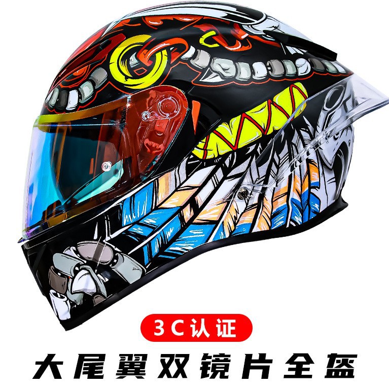 3C certificado casco de la motocicleta de fábrica al por mayor DOT Comercio exterior casco Nacional Estándar Clase A Four Seasons Universal