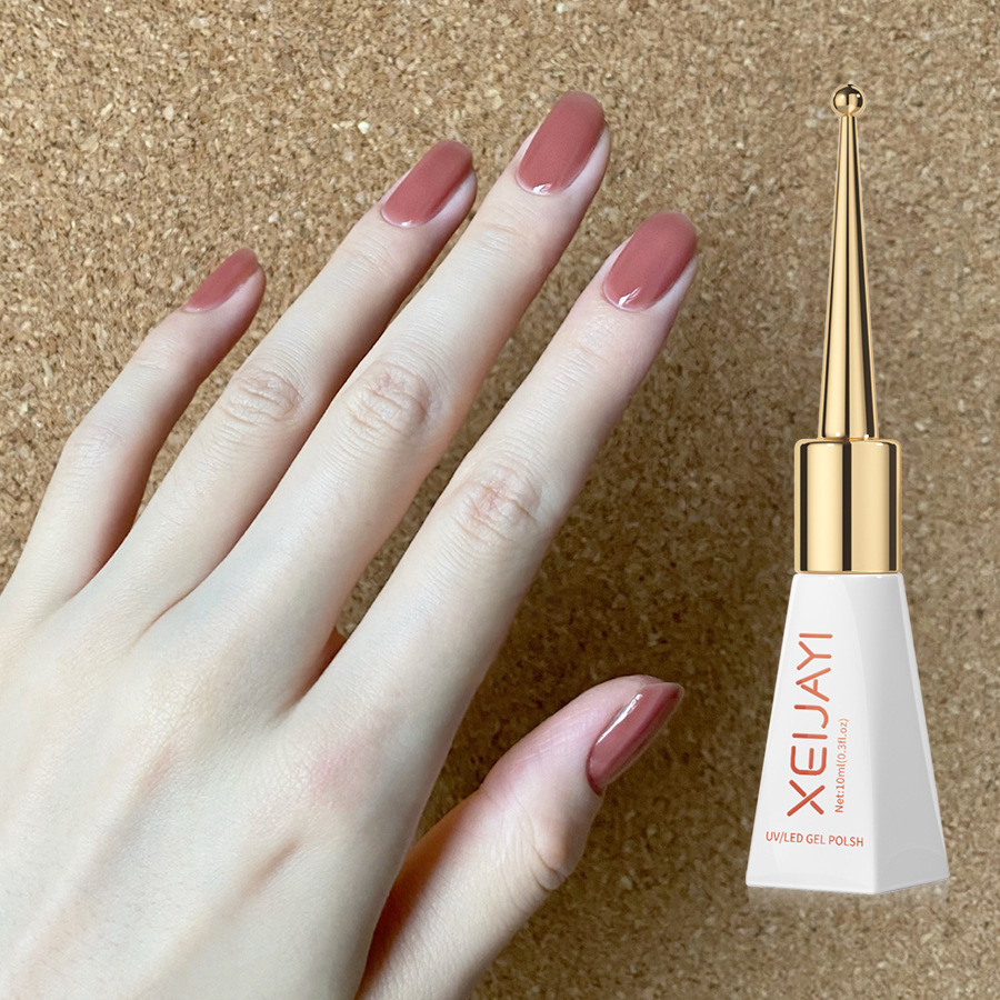 Ice transparent nude nail polish glue suit 2023 New blush jelly ice transparent nude nail beauty shop dedicated
