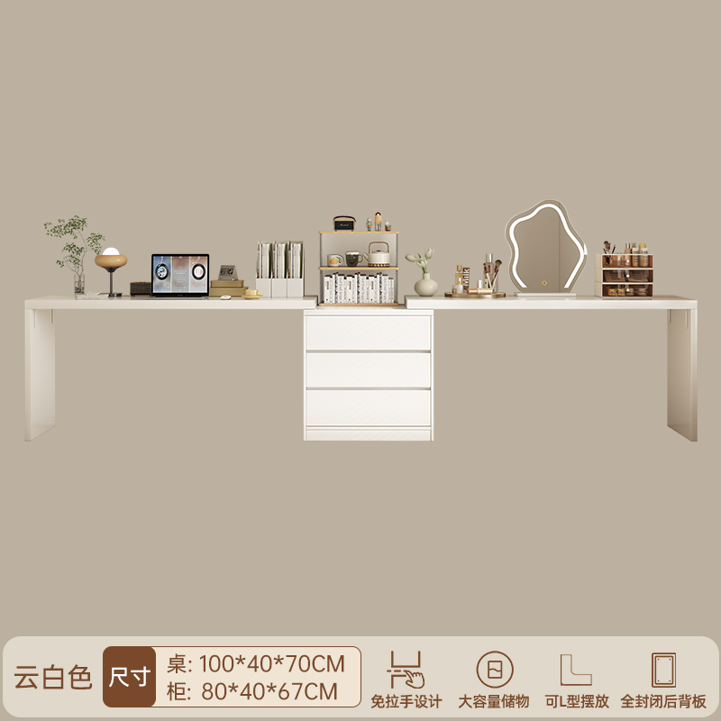 Comedor de tocador armario en una simple mesa de maquillaje moderna trasera de la cama escritorio escritorio de computadora dormitorio mesa de maquillaje de chicas