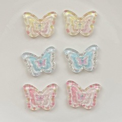 かわいいドーパミン蝶アクリル部品手作りDIY携帯ケースクリーム洞靴コップ冷蔵庫貼り