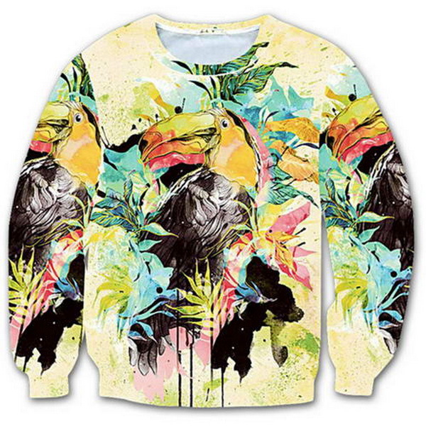 Pull à col rond, coupe ample, imprimé numérique 3D, style décontracté et personnalisé, idéal pour l'automne et l'hiver. Taille européenne. Sans capuche._voghion.com