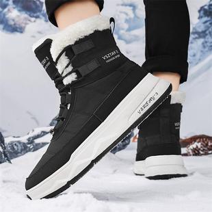 2025 winter new fashion fashion high top snow boots new fashion men's autumn and winter fleece-lined warm cotton shoes