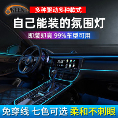 Oken通用の導光は多くのドアを引きずって光線を出す車の冷たい光の装飾灯elの車の雰囲気灯です。