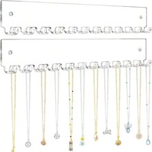 亚克力项链收纳挂架首饰展示架挂墙戒指手链饰品架子壁挂式神器上