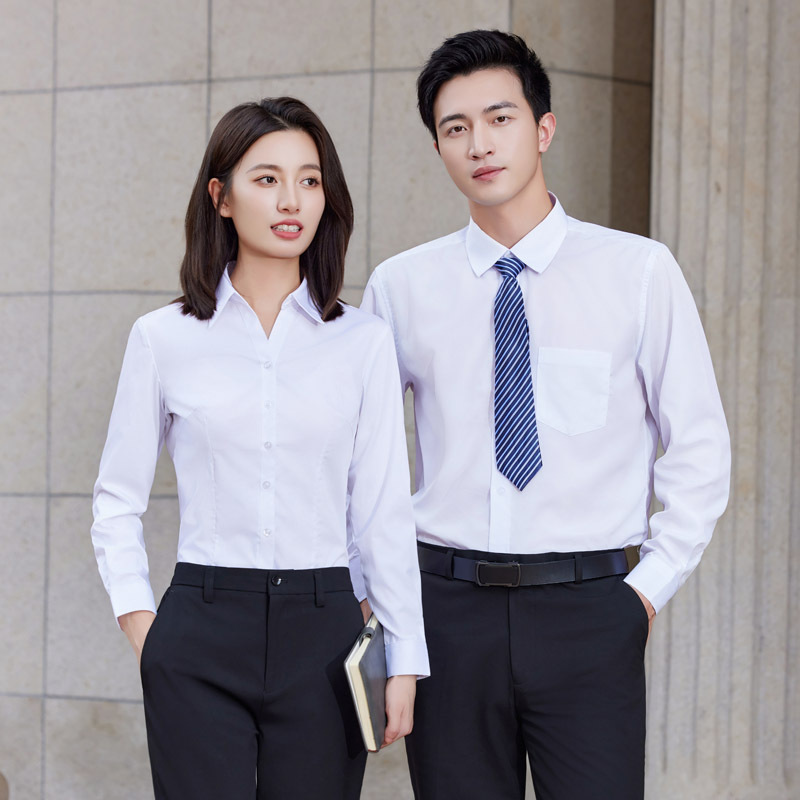 Mercedes-Benz 4s shop overalls men's and women's long sleeve white shirt sales tooling new ladies shirt short sleeve V-neck new