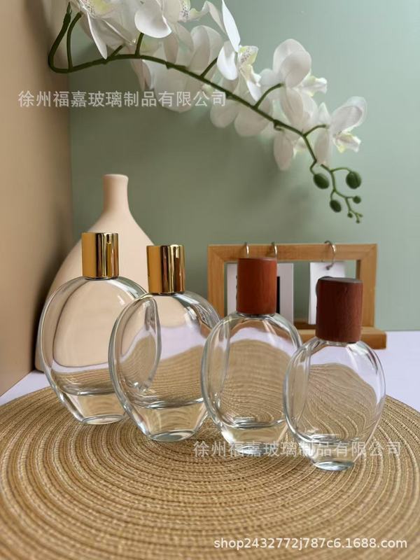 円錐透明ガラス高級香水瓶30ml 50ml 75ml 100ml大容量スプレー空瓶|undefined
