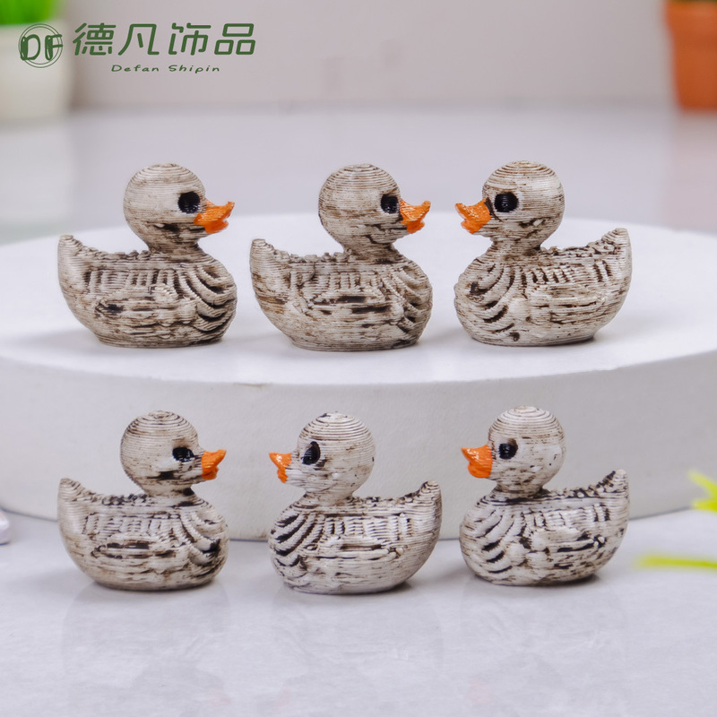 Foreign Trade Cross-Border Hot-Selling Skull Duck Resin Crafts Ornaments DIY Decoration Accessories Desktop Mini Ornaments