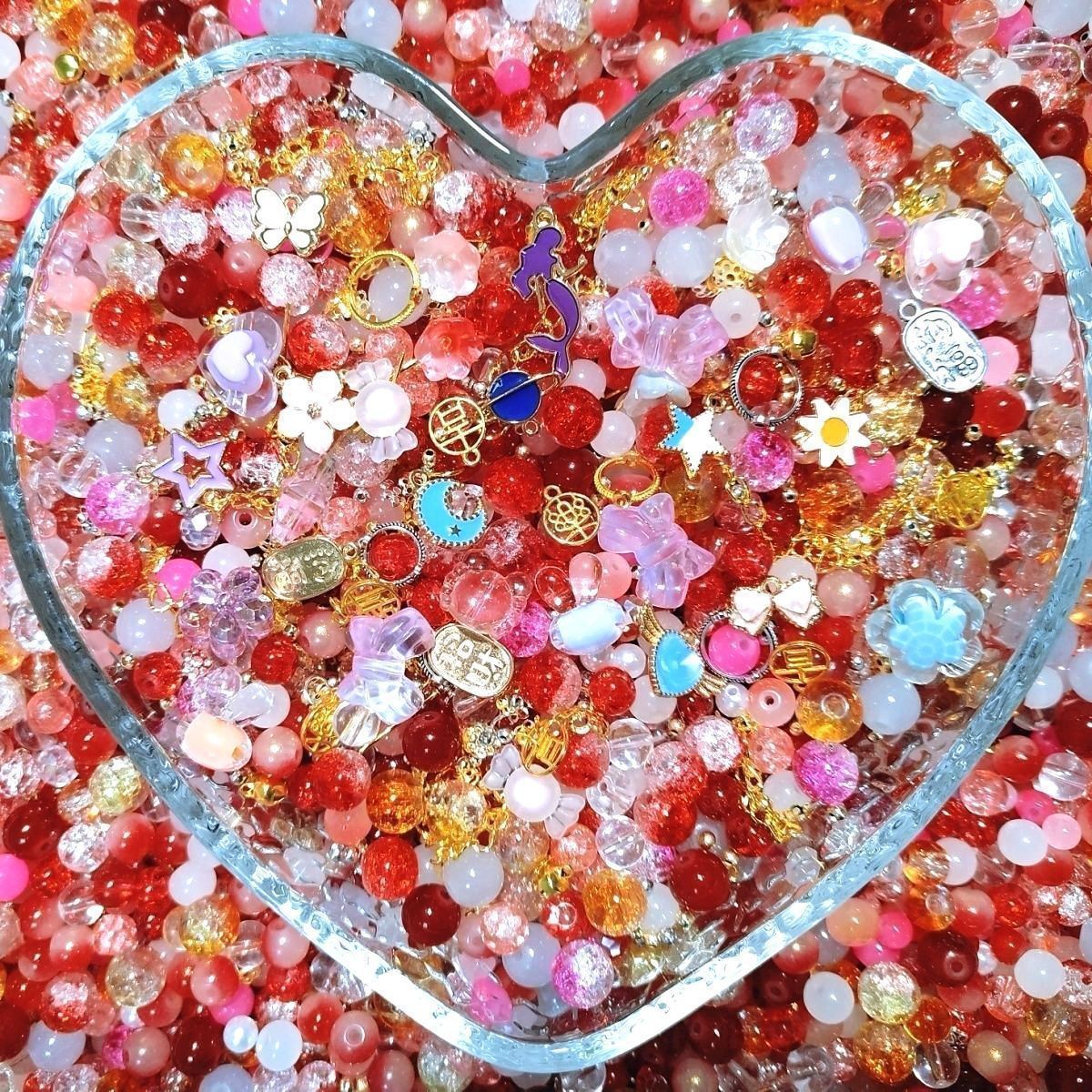 称斤卖各式各样琉璃珠摆摊批发珠珠diy手工串珠圆珠配件材料