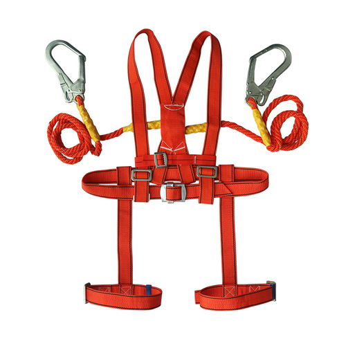 National standard five-point safety belt for power construction full-body high-altitude anti-fall polyester double-back safety belt