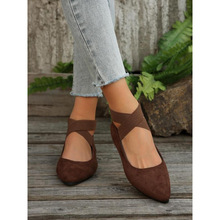 H 71564 Elastic Round Toe Flat Loafers �ɾo���A�^ƽ�׆�Ь