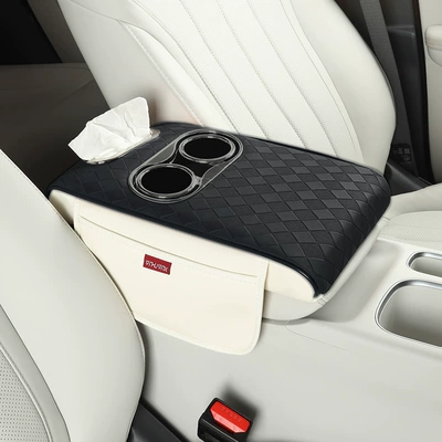 Armrest box pad — with Cup Holder, Car Armrest