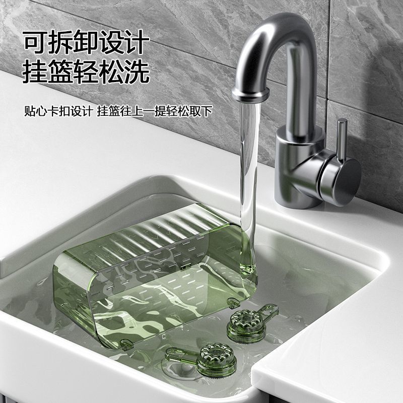 Baño de lujo ligero inodoro ventosa estante de almacenamiento sin perforación colgado en la pared lavabo cepillo de dientes pasta de dientes cesta de almacenamiento caja