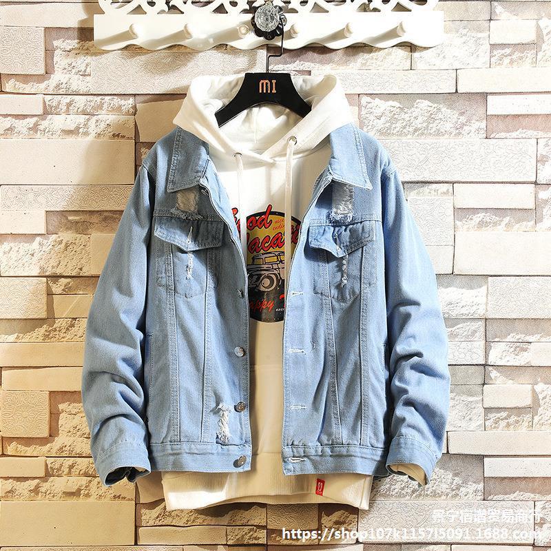 Boy Casual Streetwear Man Retro Jacket M...