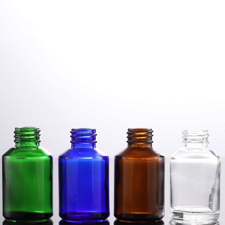 Fabricante en stock suministro 30ml marrón/transparente gotero botella cosmética sub-botella de aceite esencial botella de loción botella de esencia