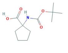 1-(Boc-氨基)环戊烷羧酸 Cas号: 35264-09-6 Boc-环亮氨酸