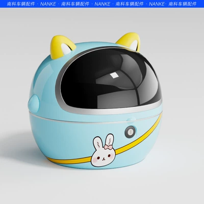 Electric car tail box – Car Trunk Yadi Emma - fresh-blue-single-tail-box-includes-screw-accessories